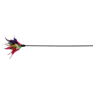 Canne à pêche avec plumes, jeu pour chat