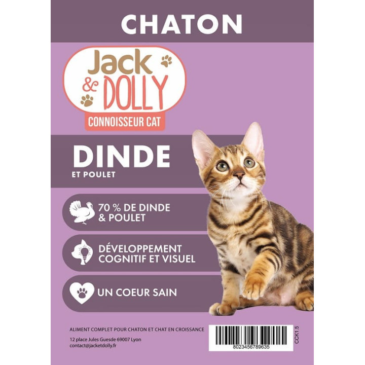 Croquettes pour chaton à la dinde